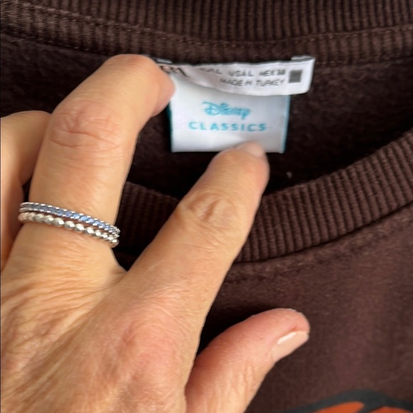 ZARA DISNEY CLASSICS Bambi Brown Crew Neck Sweatshirt, Size L - Picture 3 of 7